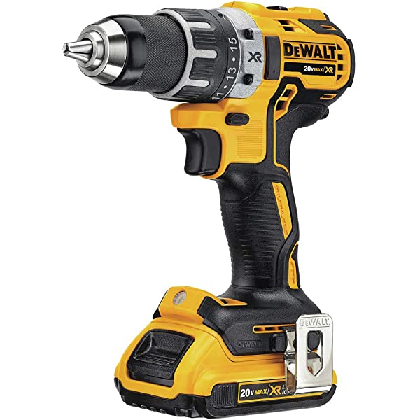 DEWALT 20V Max Cordless Drill Combo Kit, 2-Tool (DCK240C2),Yellow/Black Drill Driver/Impact Combo Kit 20V Combo Kit