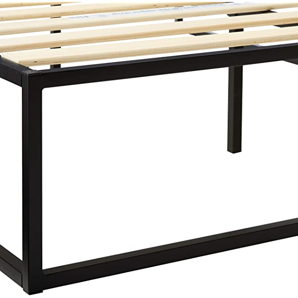ZINUS Joseph Metal Platforma Bed Frame / Mattress Foundation / Wood Slat Support / No Box Spring Needed / Sturdy Steel Structure, Queen Queen 14 Inch