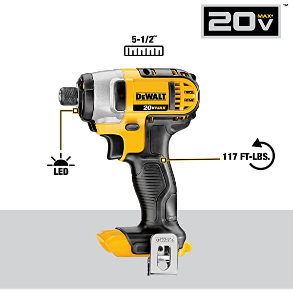 DEWALT 20V Max Cordless Drill Combo Kit, 2-Tool (DCK240C2),Yellow/Black Drill Driver/Impact Combo Kit 20V Combo Kit