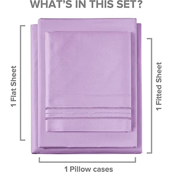 Queen Size Sheet Set - 4 Piece - Hotel Luxury Bed Sheets - Extra Soft - Deep Pockets - Easy Fit - Breathable & Cooling Sheets - Wrinkle Free - Comfy – Dark Grey Bed Sheets - Queens Sheets – 4 PC Queen Grey