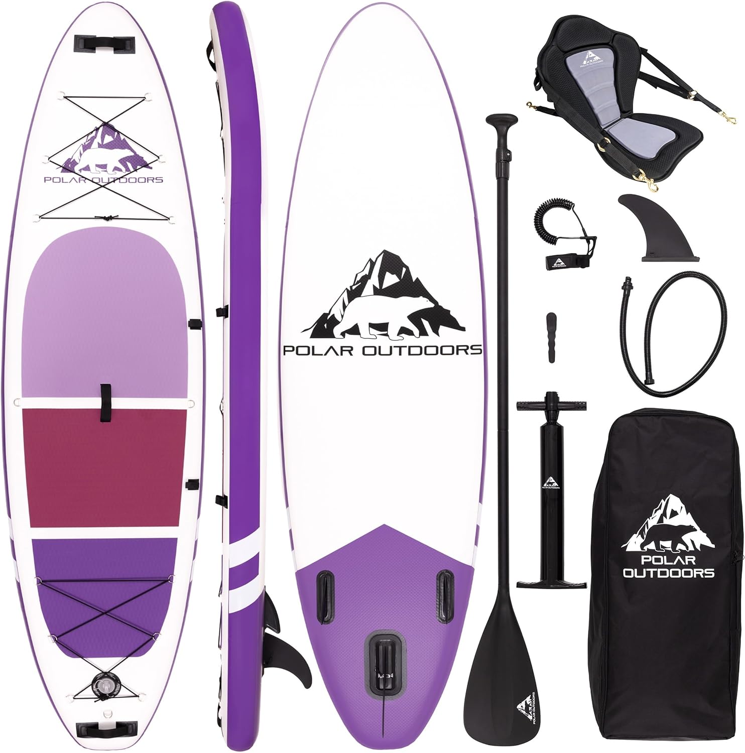 Roc Inflatable Stand Up Paddle Boards with Premium SUP Paddle Board Accessories, Wide Stable Design, Non-Slip Comfort Deck for Youth & Adults