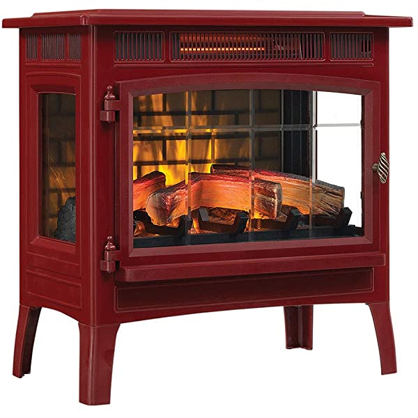 Duraflame 3D Infrared Electric Fireplace Stove with Remote Control - Portable Indoor Space Heater - DFI-5010 (Black)