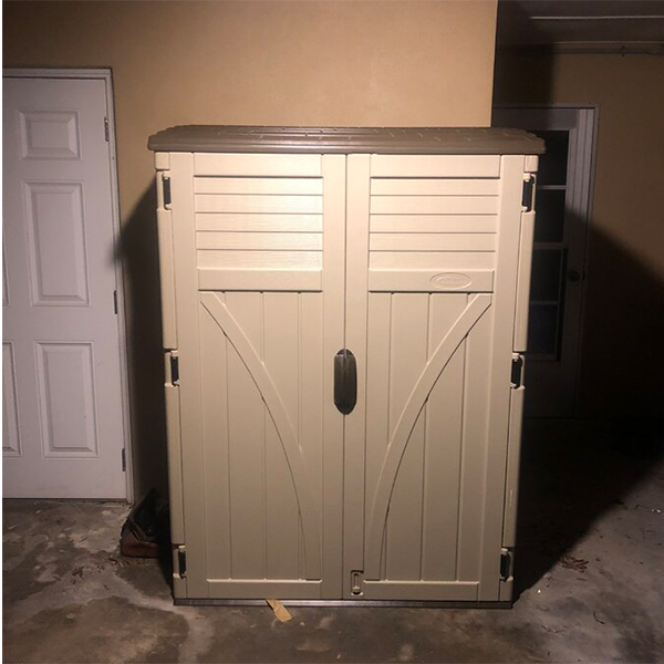 Outdoor 4 ft. W x 2 ft. D Plastic Vertical Tool Shed