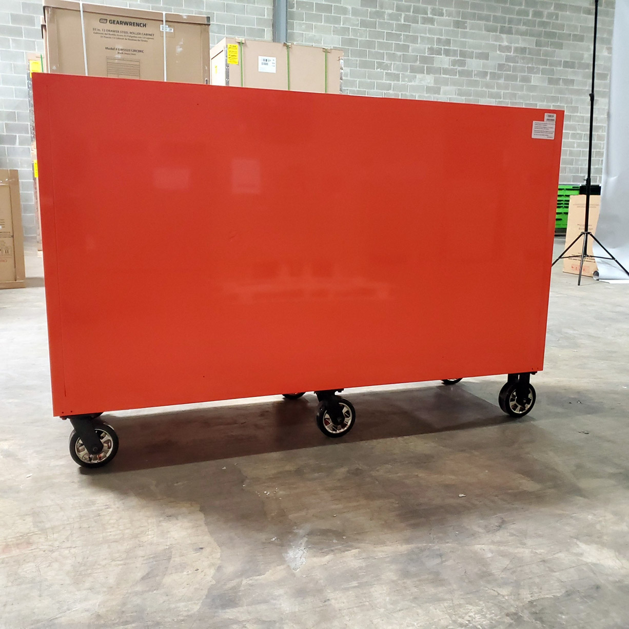 used toolboxScratch & Dent, Extreme Tools RX Series 72 19 Drawers 25 Deep Roller Cabinet, Orange, 150 lbs. Slides C Showroom Demo