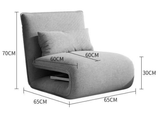 Lazy sofa tatami bedroom single bed folding floor sleeping mat balcony bay window back recliner floor sofa