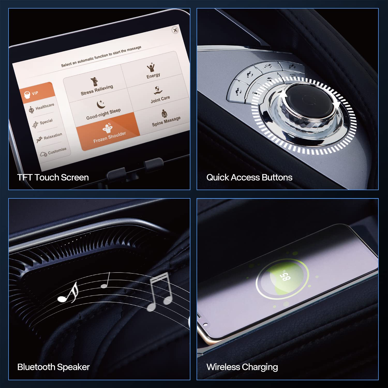 【Furniture】iRest 2023 4D Massage Chair Recliner, Zero Gravity Shiatsu Massager with AI Voice Control