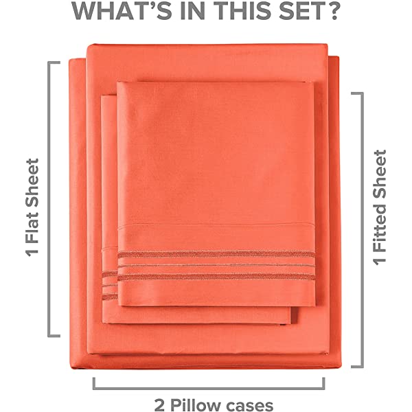 Queen Size Sheet Set - 4 Piece - Hotel Luxury Bed Sheets - Extra Soft - Deep Pockets - Easy Fit - Breathable & Cooling Sheets - Wrinkle Free - Comfy – Dark Grey Bed Sheets - Queens Sheets – 4 PC Queen Grey