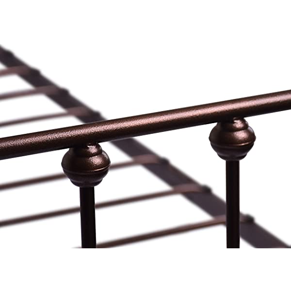 Black Metal Bed Frame Full Size with Headboard and Footboard Single Platform Mattress Base,Metal Tube and Iron-Art Bed（Full,Black） Full Black