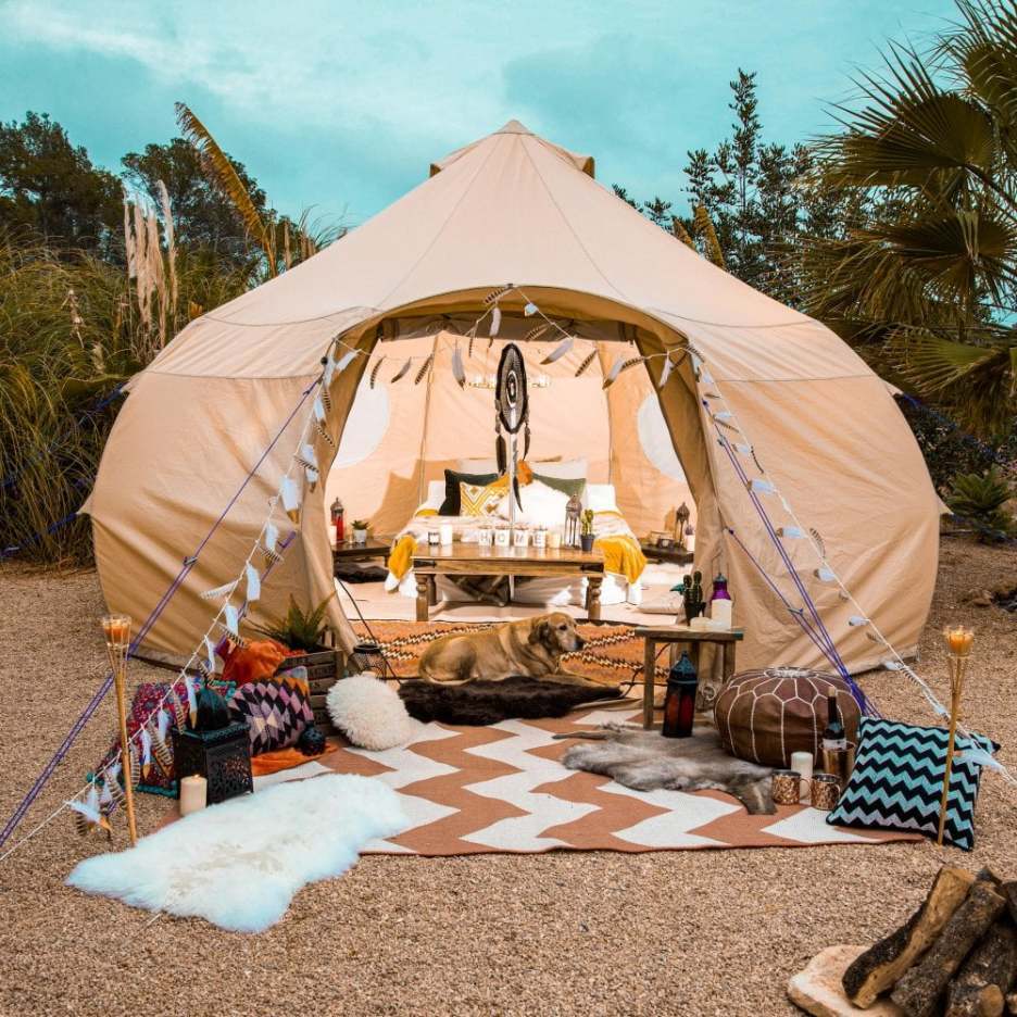 4m Luna Bell Tent - Canvas Lite 200