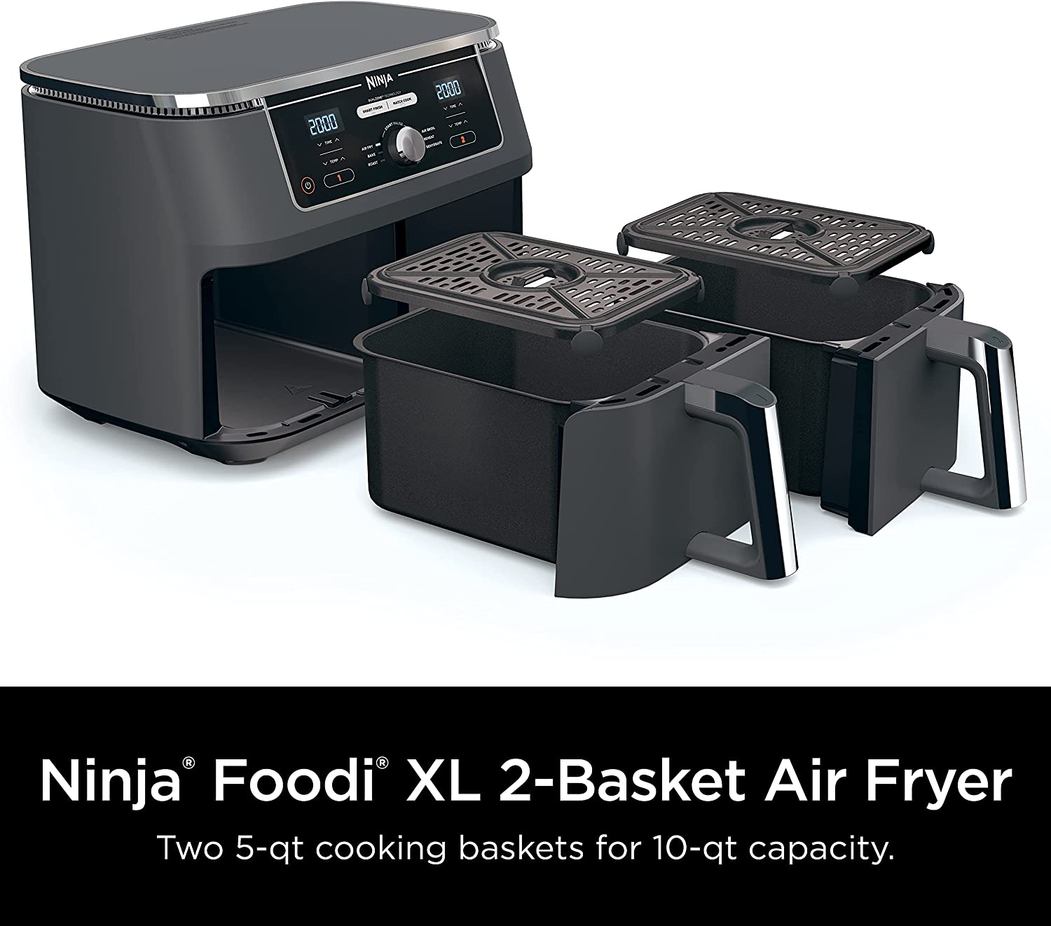 Ninja DZ401 Foodi 10 Quart 6-in-1 DualZone XL
