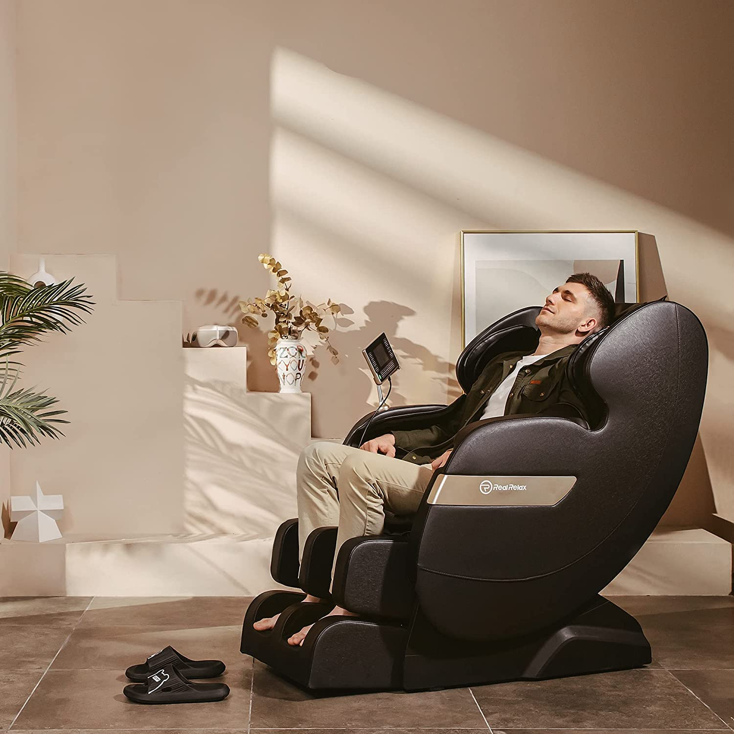 【Furniture】Real Relax 2022 Massage Chair of Dual-core S Track, Recliner of Full Body Massage Zero Gravity