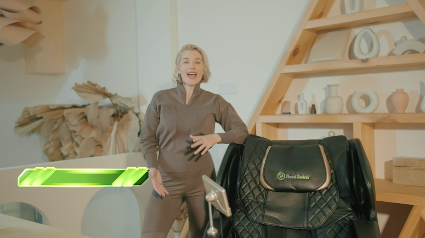 【Furniture】Real Relax 2022 Massage Chair of Dual-core S Track, Recliner of Full Body Massage Zero Gravity