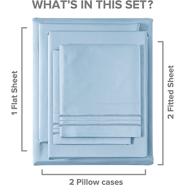 Queen Size Sheet Set - 4 Piece - Hotel Luxury Bed Sheets - Extra Soft - Deep Pockets - Easy Fit - Breathable & Cooling Sheets - Wrinkle Free - Comfy – Dark Grey Bed Sheets - Queens Sheets – 4 PC Queen Grey