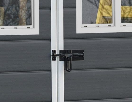 KETER 12-938205 Chalet and Garden Shed Premium Resin 65Dd Ant, Anthracite, 185 x 152 x 226 cm