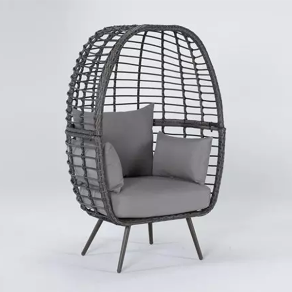 Grenada Grey Outdoor Stationary Egg Chair