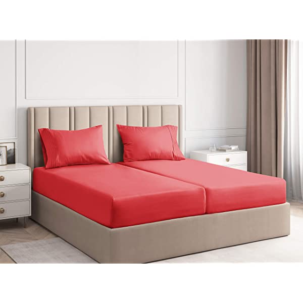 Queen Size Sheet Set - 4 Piece - Hotel Luxury Bed Sheets - Extra Soft - Deep Pockets - Easy Fit - Breathable & Cooling Sheets - Wrinkle Free - Comfy – Dark Grey Bed Sheets - Queens Sheets – 4 PC Queen Grey