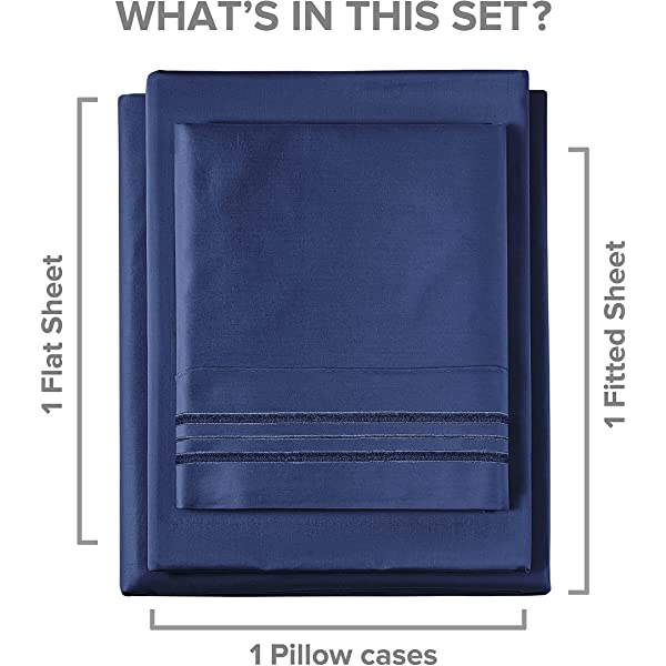 Queen Size Sheet Set - 4 Piece - Hotel Luxury Bed Sheets - Extra Soft - Deep Pockets - Easy Fit - Breathable & Cooling Sheets - Wrinkle Free - Comfy – Dark Grey Bed Sheets - Queens Sheets – 4 PC Queen Grey