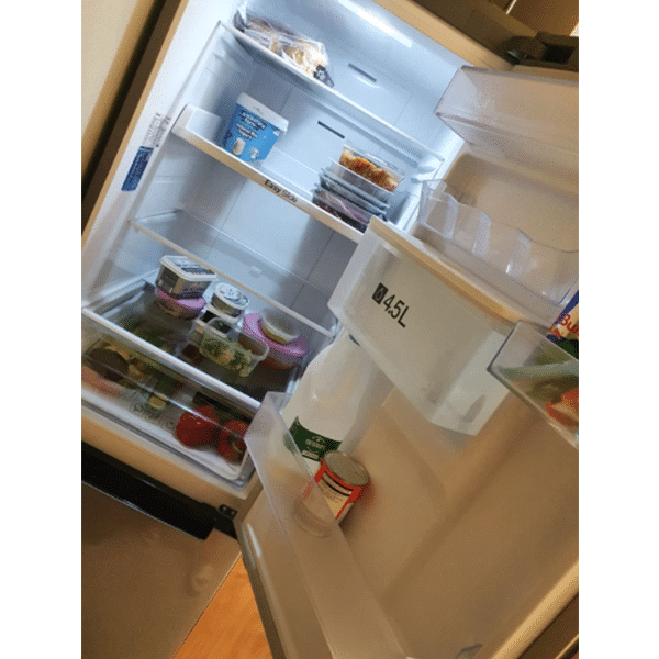 Refrigerator Freezer (Freestanding, Graphite, Metal, Upright, LED, Glass, 308L) - A+