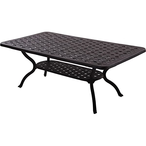 Darlee Santa Monica 5 Piece Cast Aluminum Patio Conversation Seating Set