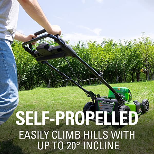 Greenworks Pro 80V 21 inch Cordless Push Lawn Mower, Includes Two 2Ah Batteries and Charger, GLM801601 (2) 2Ah Batteries Push