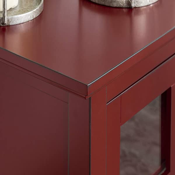 Walker Edison Charlotte Classic Glass Door Storage Buffet, 52 Inch, Espresso Espresso 52 Inch