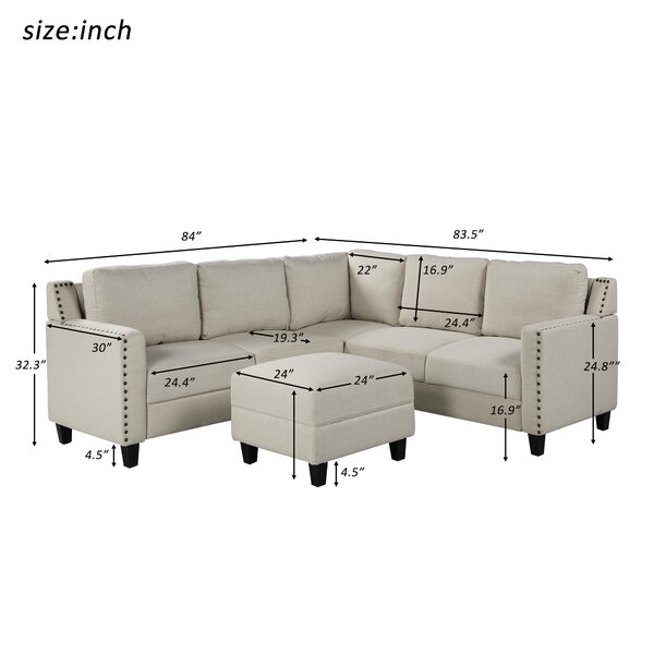 2-piece living room rivet modern cushion set with cushions