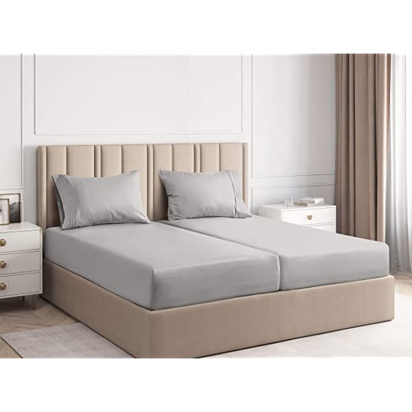 Queen Size Sheet Set - 4 Piece - Hotel Luxury Bed Sheets - Extra Soft - Deep Pockets - Easy Fit - Breathable & Cooling Sheets - Wrinkle Free - Comfy – Dark Grey Bed Sheets - Queens Sheets – 4 PC Queen Grey