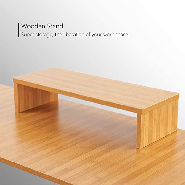 FEZIBO Dual Motor L-Shaped Electric Standing Desk, 48 Inches Height Adjustable Corner Desk, Full Sit Stand Home Office Table with Splice Board, Black Frame/Rustic Brown Top