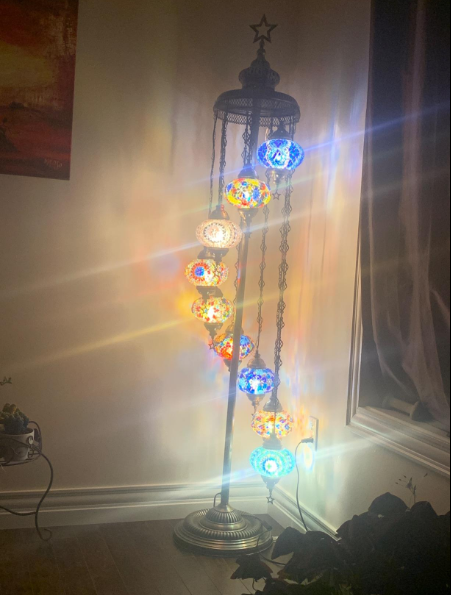Turkish Moroccan Mosaic floor lamp, Bohemian Tiffany Mosaic floor lamp