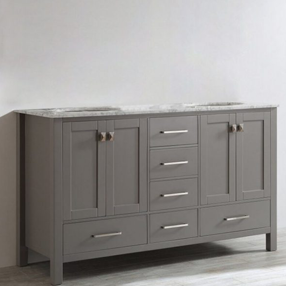 60-inch double bathroom vanity set