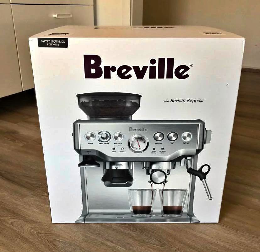 Breville BES870CRN the Barista Express™ Coffee Machine - Cranberry