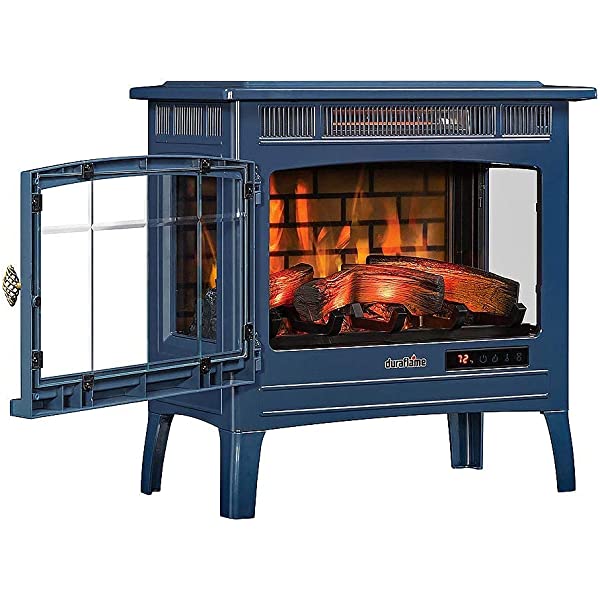 Duraflame 3D Infrared Electric Fireplace Stove with Remote Control - Portable Indoor Space Heater - DFI-5010 (Black)