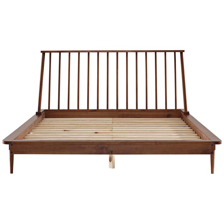 Garrison Caramel Solid Pine Wood Queen Spindle Bed