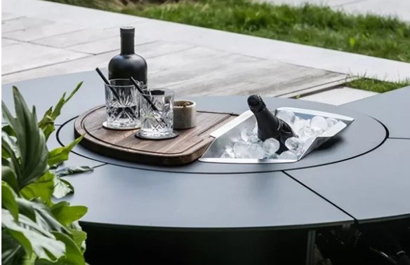 Patio brazier Garden grill outdoor furniture grill iron brazier