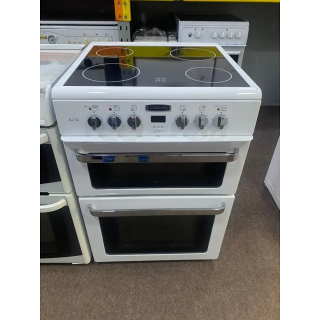Leisure white good condition 60cm electric cooker with oven grill